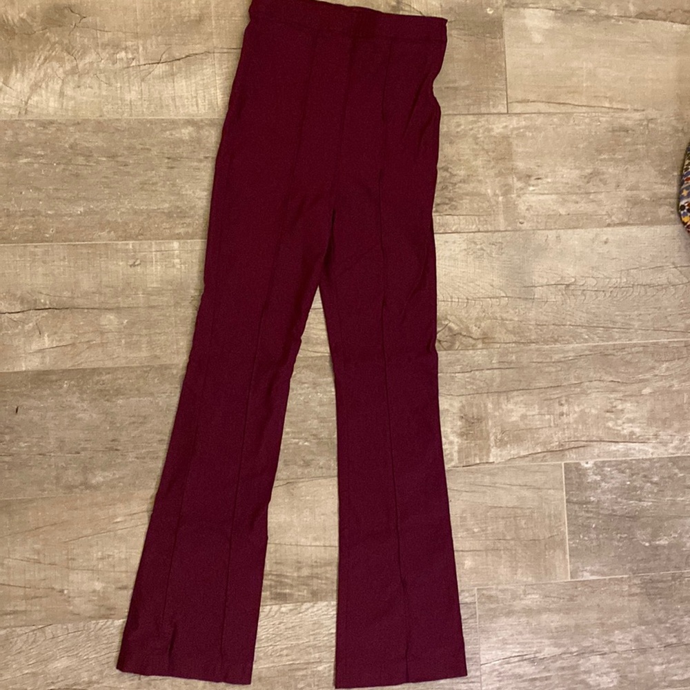 Attention boot cut slim pants